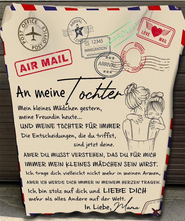 "An meine Tochter" Decke - Postkarte 2